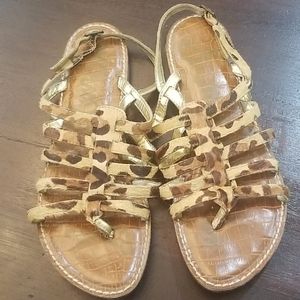 Leopard sandals